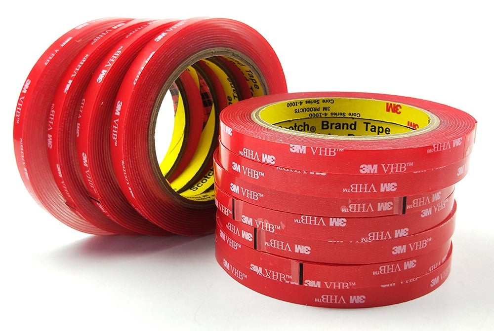 ROULEAUX DE RUBAN ADHÉSIF DOUBLE FACE 3M VHB - Gris ou Transparent