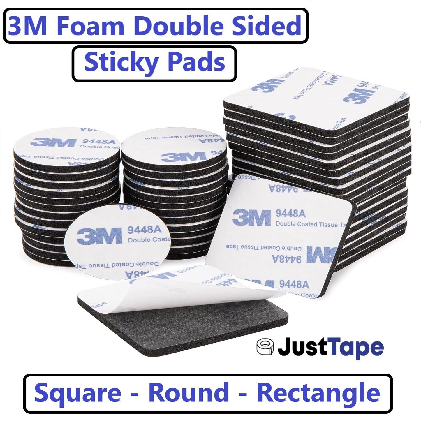 3M Sticky Pads Double Sided Strong VHB Foam Adhesive Mounting Pad Various Shapes
