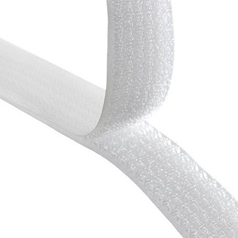 Velcro Brand Sew On Hook and Loop Tape White Strips