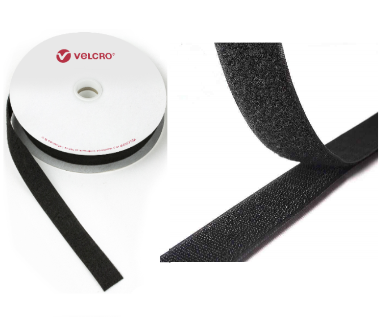 Velcro Sew On Hook & Loop Tape BLACK