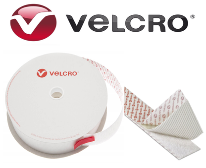 Velcro Adhesive Hook & Loop Tape WHITE