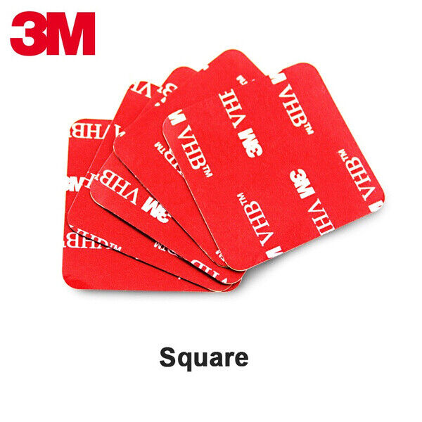 3M Double Sided Self Adhesive Sticky Pads Grey Square