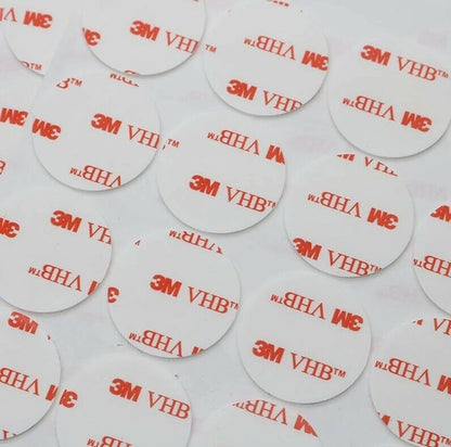3M Double Sided Self Adhesive Sticky Pads Clear Round