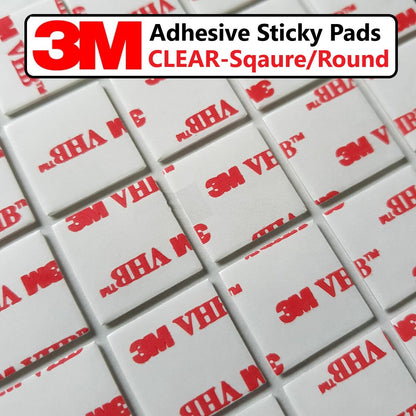 3M Double Sided Self Adhesive Sticky Pads Clear