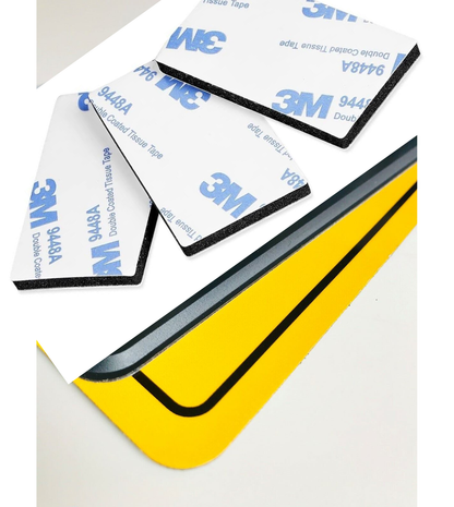 6 x BANDES AUTOCOLLANTES POUR PLAQUES D'IMMATRICULATION 3M